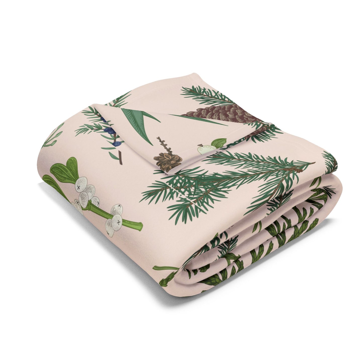 Pinecone Fleece Blanket