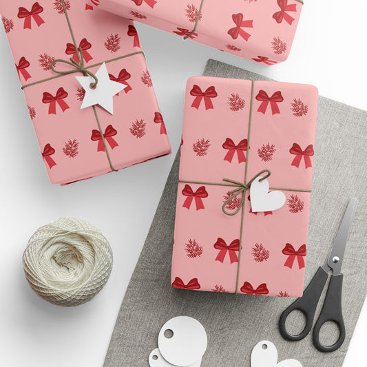 Christmas Bow Wrapping Paper