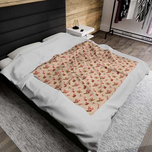 Gingerbread Plush Blanket