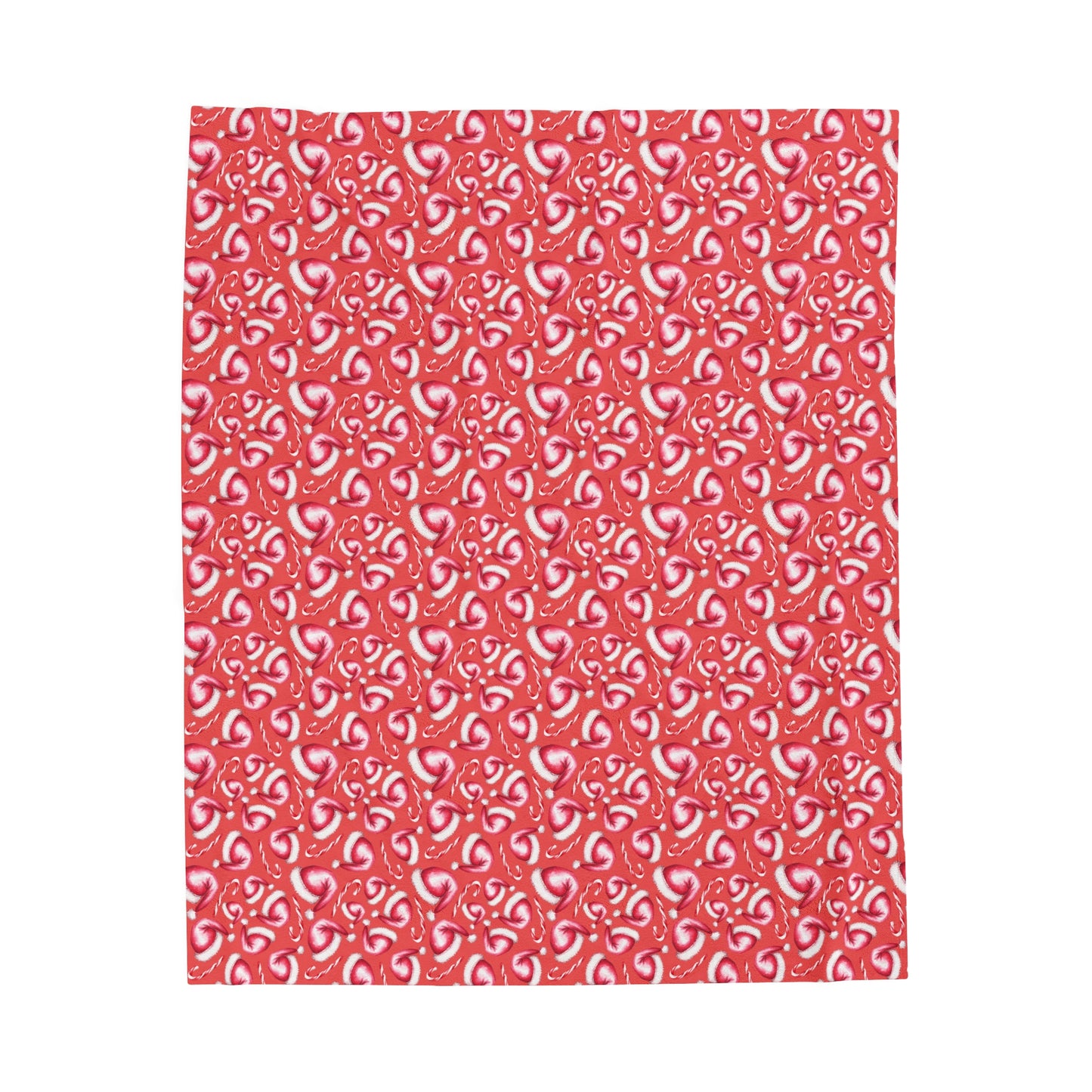 Candy Cane Plush Blanket